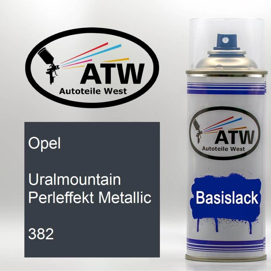 Opel, Uralmountain Perleffekt Metallic, 382: 400ml Sprühdose, von ATW Autoteile West.